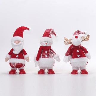 FIG. XMAS MUSICA Y LUZ 15X9X43 CM ROJO