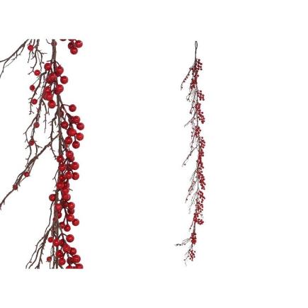 GUIRNALDA BAYAS RUBY ROJA 180 CM