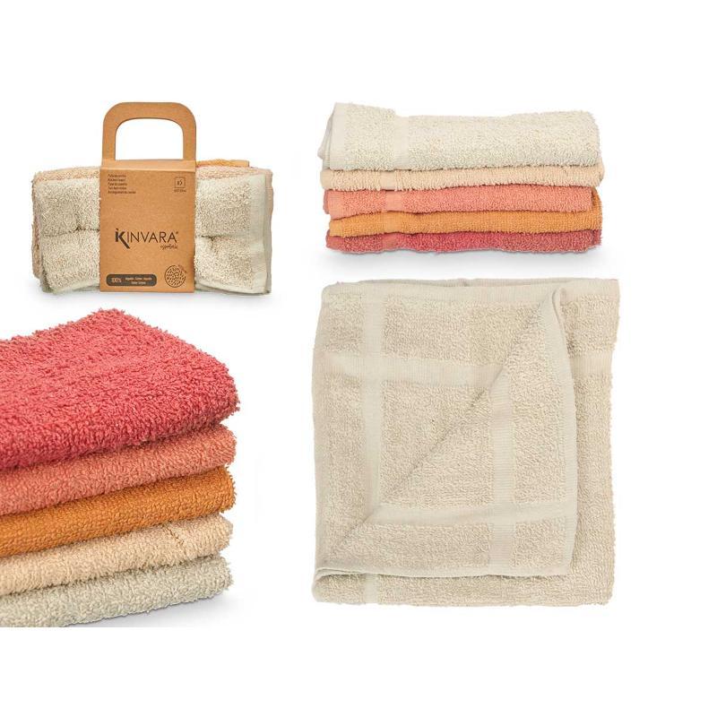 SET 5 PAÑOS DE COCINA ALGODON 400 GR 50X50 SURT