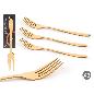 SET 3 TENEDORES DORADOS