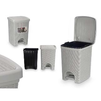 PAPELERA ELEGANCE GR GRIS CLARO 20 L