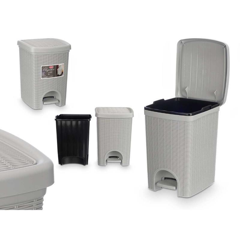 PAPELERA ELEGANCE GR GRIS CLARO 20 L
