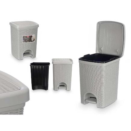 PAPELERA ELEGANCE GR GRIS CLARO 20 L