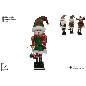 FIGURA NAVIDEÑA CASCANUECES 39 CM C/MUSICA 3 SURT