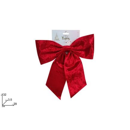 LAZO 32 CM ROJO TERCIOPELO