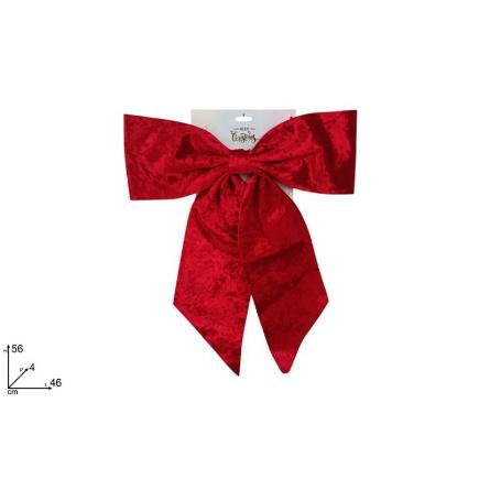 LAZO 56 CM ROJO TERCIOPELO