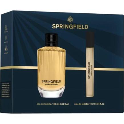 ESTUCHE SPRINGFIELD GOLDEN ATTITUDE COLONIA 100 ML+VAPITO