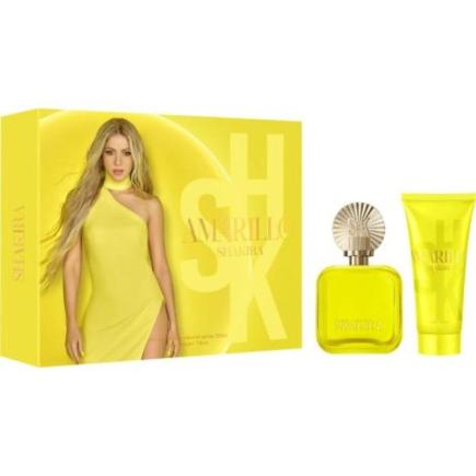 ESTUCHE SHAKIRA AMARILLO COLONIA 50 ML VAPO+CREMA CORPORAL 75