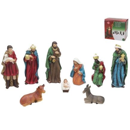 SET 9 FIG. NATIVIDAD 20 CM