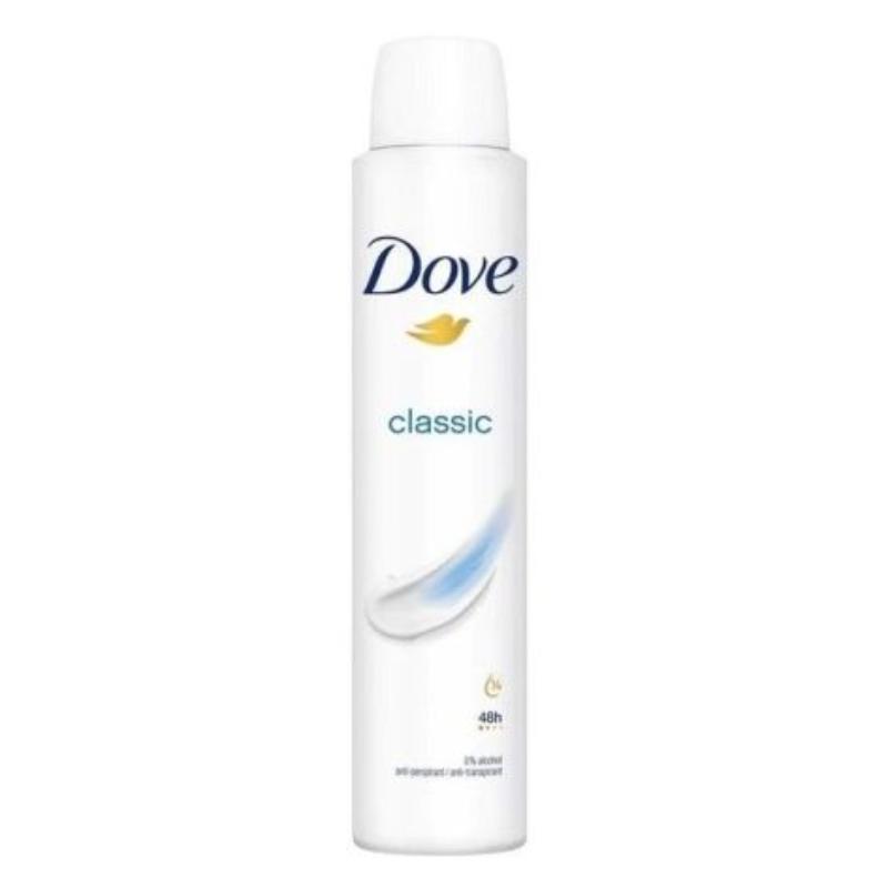 DOVE DESOD SPRAY 200 ML ORIGINAL CLASSIC AZUL 48 HR