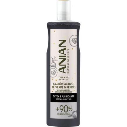 ANIAN CHAMPU 400 ML CARBON DETOR PURIF +90% ORG