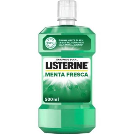 LISTERINE ENJUAGUE 500 ML MENTA FRESCA