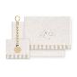 TRIPTICO CUNA CORALINA CIGUEÑA OSO + BROCHE BEIGE