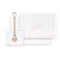 TRIPTICO CUNA CORALINA CIGUEÑA OSO + BROCHE BCO/ROSA