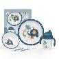 SET VAJILLA 5 PCS MOD JUNGLA AZUL