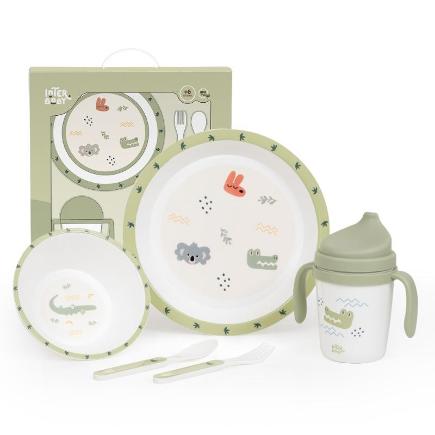 SET VAJILLA 5 PCS MOD AUSTRALIA VERDE