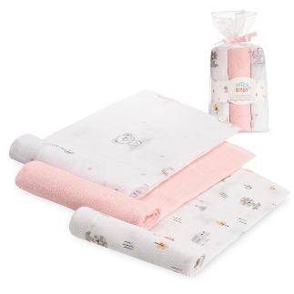 GASAS 80X80 PACK 3 MODELO FOREST JUNGLA ROSA