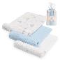 GASAS 80X80 PACK 3 MODELO ELEFANTES ESTRELLAS AZUL
