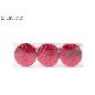 BOLAS PLANAS 10 CM 3 PIEZAS ROJAS EN CAJA PVC