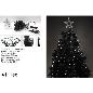 CORTINA ARBOL MINILUCES CON PUNTA 411 LED BLANCO FRIO CON JUEGO