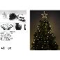 CORTINA ARBOL MINILUCES CON PUNTA 411 LED BLANCO CALIDO CON JUEGO