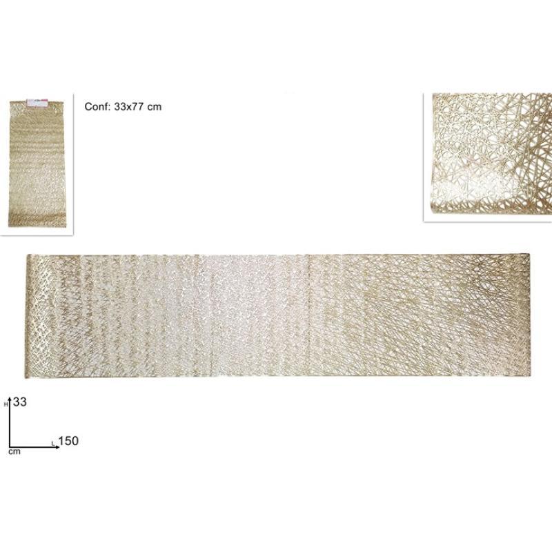 CAMINO DE MESA 150X33 CM DECO ORO