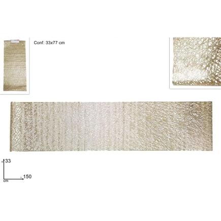 CAMINO DE MESA 150X33 CM DECO ORO