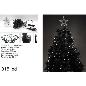 CORTINA ARBOL MINILUCES CON PUNTA 315 LED BLANCO FRIO CON JUEGO