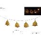 HILO CON 20 LED ARBOLES DORADO 2 M BATERIA