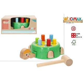 JUEGO TORTUGA MARTILLO MADERA +12M