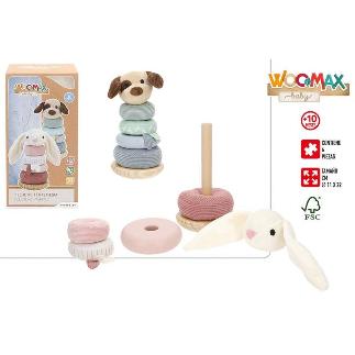 ANIMAL TENTETIESO MADERA & PELUCHE +10M WOOMAX