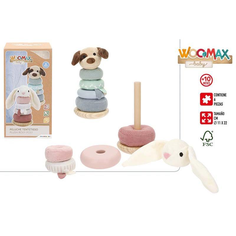 ANIMAL TENTETIESO MADERA & PELUCHE +10M WOOMAX
