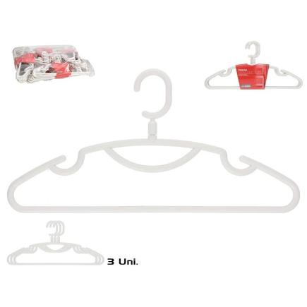 PERCHA GIRATORIA BLANCA X3 43X22 CM