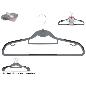 SET 5 PERCHAS ANTIDESLIZANTES 45X23 CM GRIS