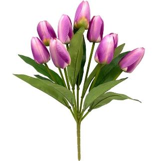 RAMO TULIPANES X 9-44 CM VIOLETA