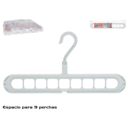 PERCHA AHORRA ESPACIO PARA 9 PERCHAS 33X