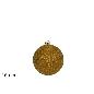 BOLA 15 CM BRILLANTE DORADA