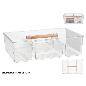BANDEJA ORGANIZADORA ASA MADERA 32.4X21.3X9.2 CM TRANSP