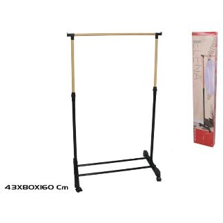 PERCHERO DE BARRA ELENA 80X4X3X90-160 CM