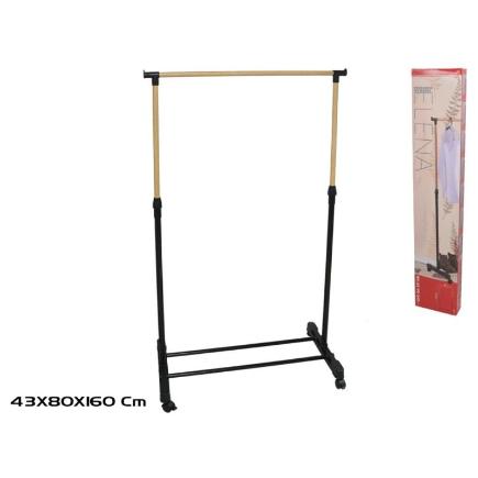PERCHERO DE BARRA ELENA 80X4X3X90-160 CM