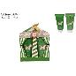 CAJA DE REGALO CIRCO NAVIDEÑO VERDE SET DE BAÑO 2 PIEZAS