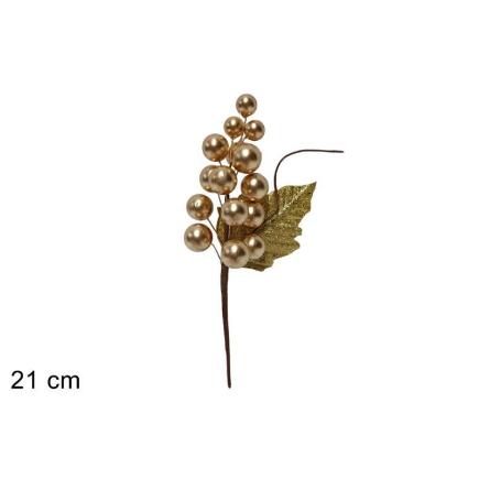 PIN BAYAS HOJAS ORO ORO