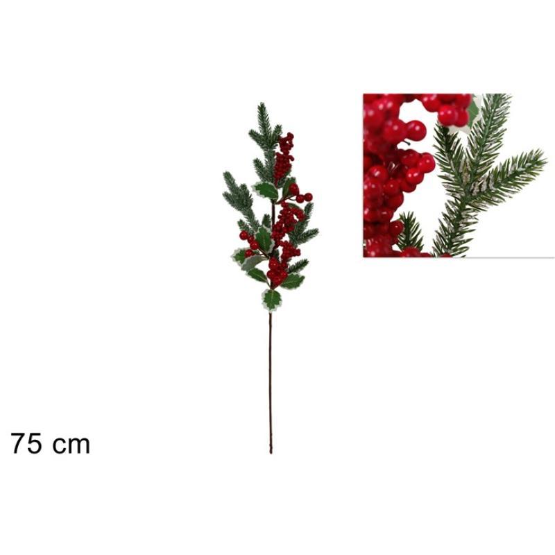 TALLO BAYAS ACEBO 75 CM
