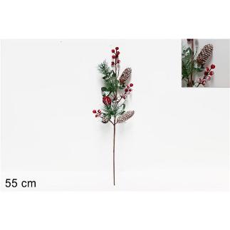 PIN BAYAS Y CONOS NEVADOS 55 CM