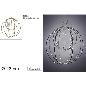 COLGANTE DOBLE BOLA 23 CM 110 LED BLANCO CALIDO