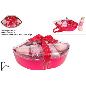 CAJA REGALO LABIO SET DE BAÑO 4 PZ ROJA