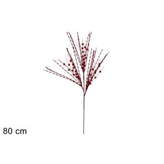TALLO HILOS LAMINADOS 80 CM ROJO