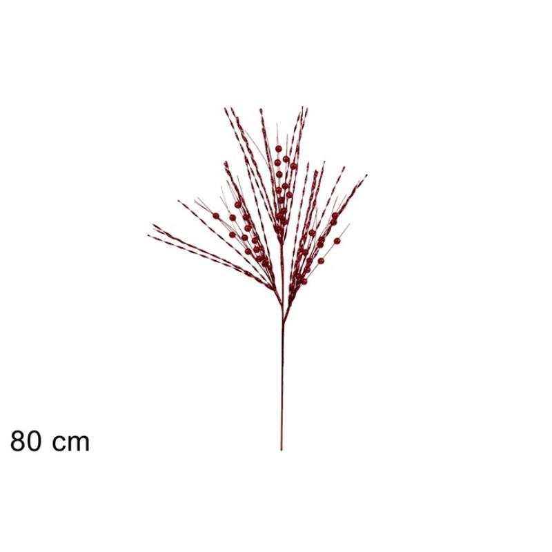 TALLO HILOS LAMINADOS 80 CM ROJO