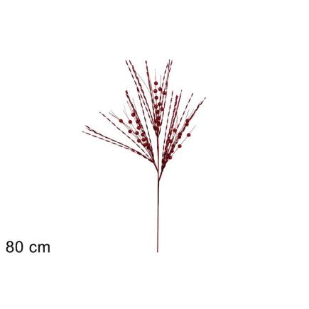 TALLO HILOS LAMINADOS 80 CM ROJO