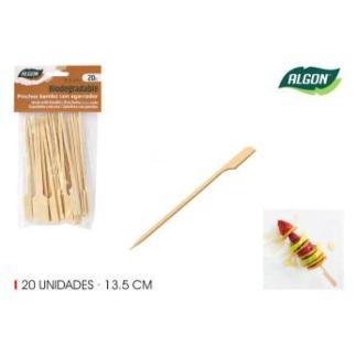 SET 20 PINCHO BAMBU AGARRADOR 135 MM ALGON